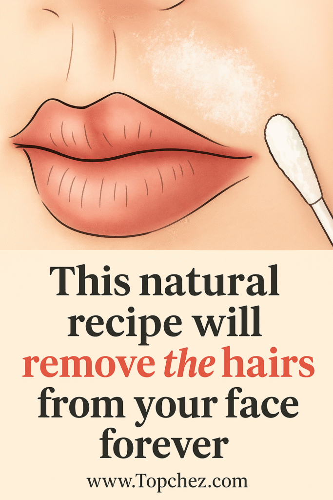 Homemade natural facial hair removal recipe with turmeric and chickpea flour – traditional remedy from Chez Mama
