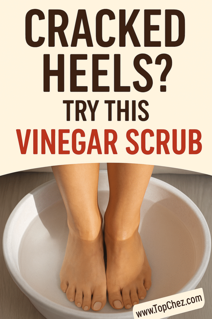 Vinegar Scrub for Cracked Heels